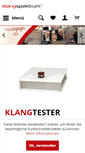 Mobile Screenshot of klangspektrum.de